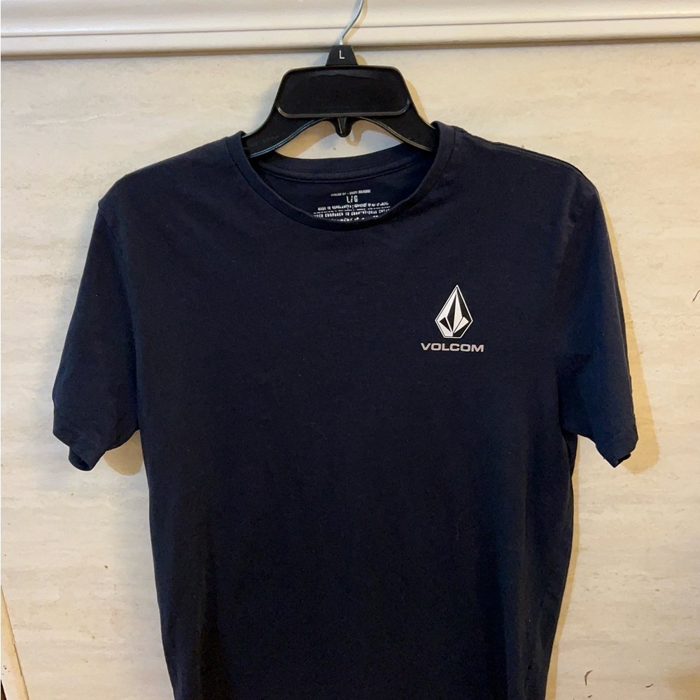 Volcom Deadly Stone Tee Navy Short Sleeve Logo